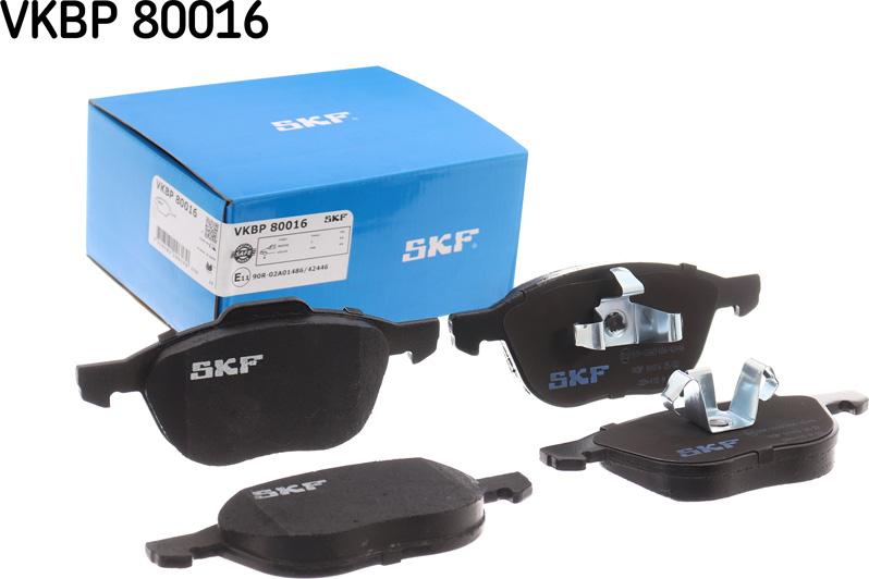 SKF VKBP 80016 - Bremžu uzliku kompl., Disku bremzes autospares.lv