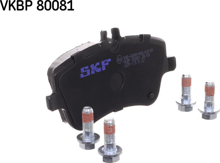 SKF VKBP 80081 - Bremžu uzliku kompl., Disku bremzes www.autospares.lv