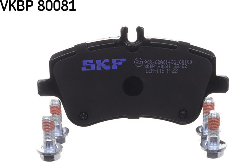 SKF VKBP 80081 - Bremžu uzliku kompl., Disku bremzes www.autospares.lv