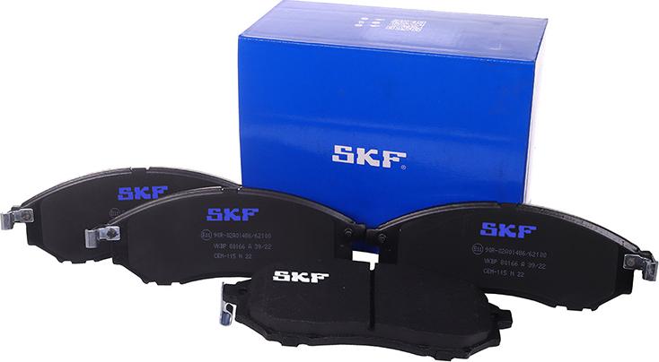 SKF VKBP 80166 A - Brake Pad Set, disc brake www.autospares.lv