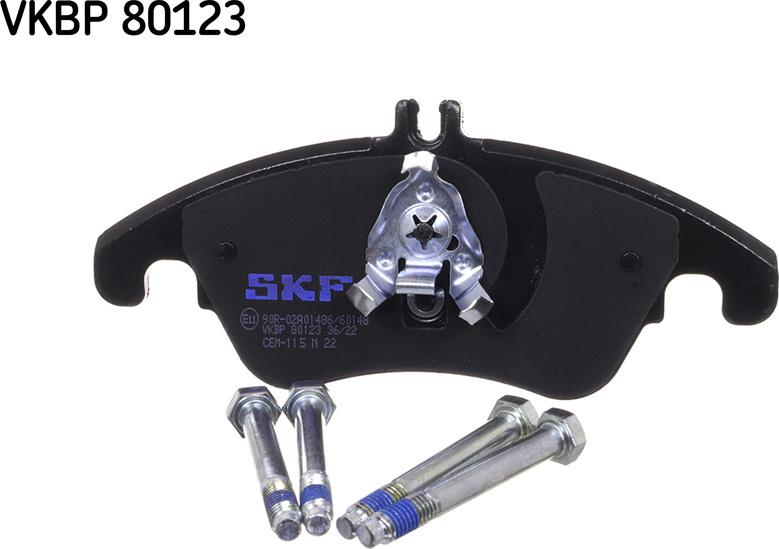 SKF VKBP 80123 - Bremžu uzliku kompl., Disku bremzes autospares.lv