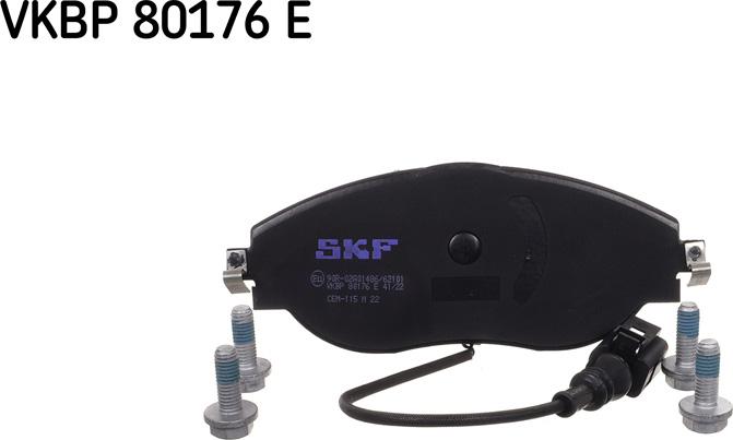 SKF VKBP 80176 E - Brake Pad Set, disc brake www.autospares.lv