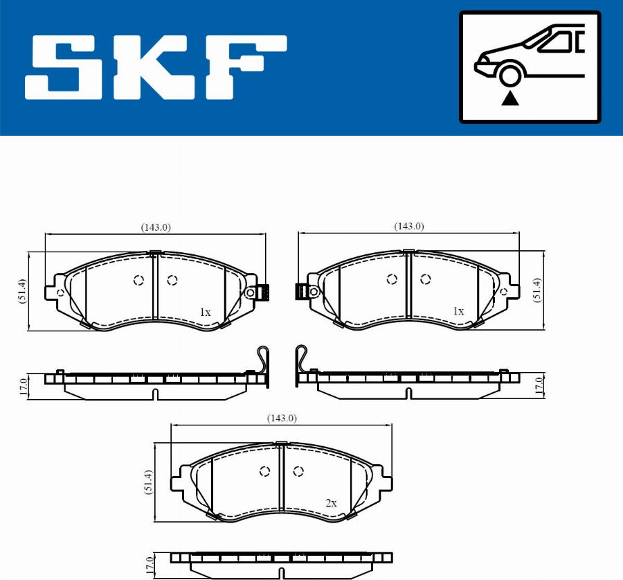 SKF VKBP 80865 A - Bremžu uzliku kompl., Disku bremzes autospares.lv