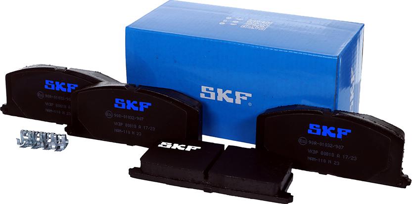 SKF VKBP 80818 A - Brake Pad Set, disc brake www.autospares.lv