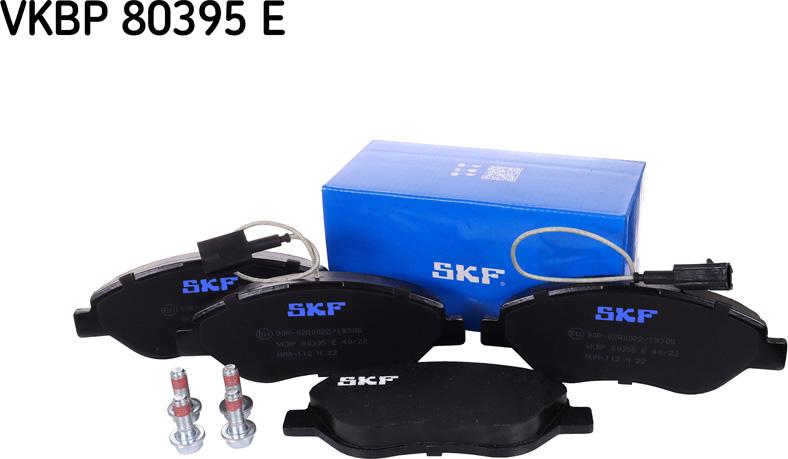 SKF VKBP 80395 E - Bremžu uzliku kompl., Disku bremzes autospares.lv