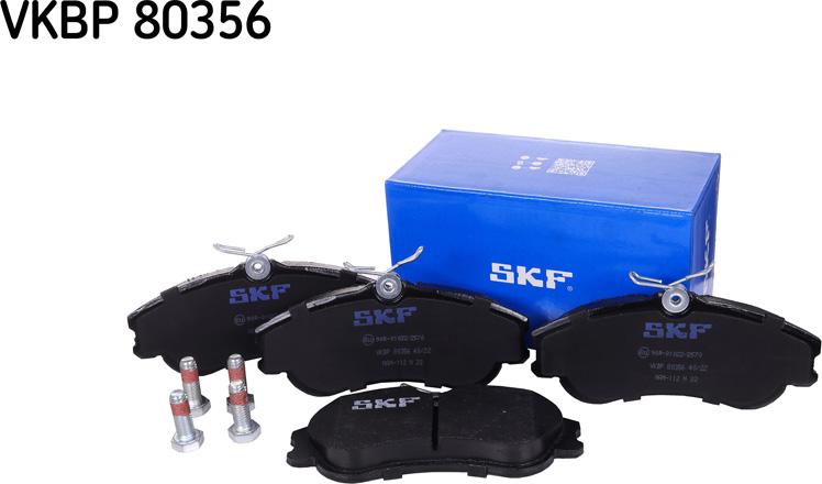 SKF VKBP 80356 - Brake Pad Set, disc brake www.autospares.lv