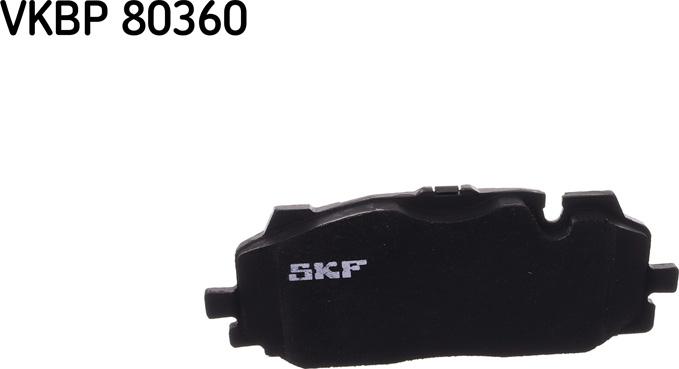 SKF VKBP 80360 - Bremžu uzliku kompl., Disku bremzes www.autospares.lv