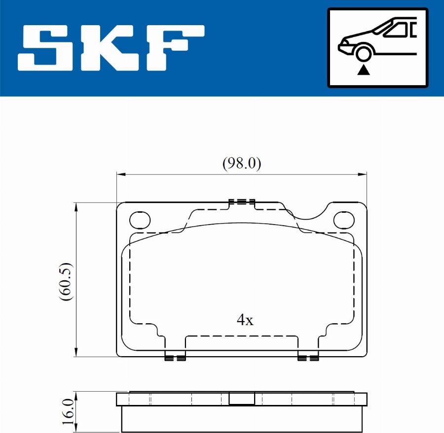 SKF VKBP 80388 - Bremžu uzliku kompl., Disku bremzes www.autospares.lv