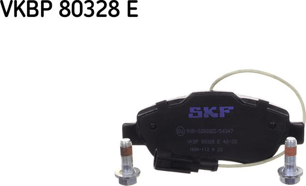 SKF VKBP 80328 E - Тормозные колодки, дисковые, комплект www.autospares.lv