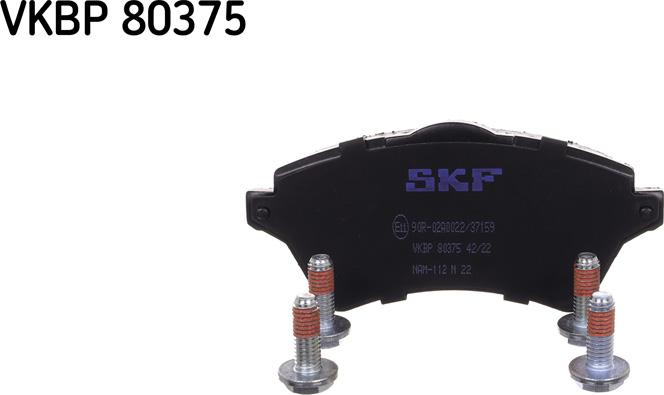 SKF VKBP 80375 - Bremžu uzliku kompl., Disku bremzes www.autospares.lv