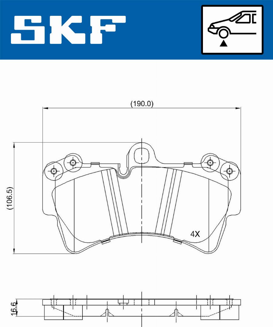 SKF VKBP 80370 - Bremžu uzliku kompl., Disku bremzes www.autospares.lv