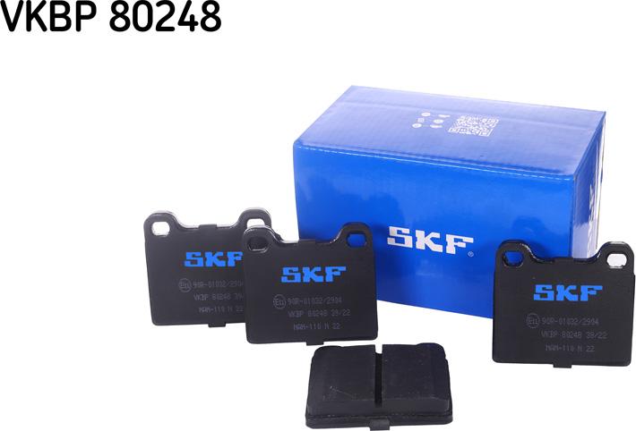 SKF VKBP 80248 - Bremžu uzliku kompl., Disku bremzes autospares.lv