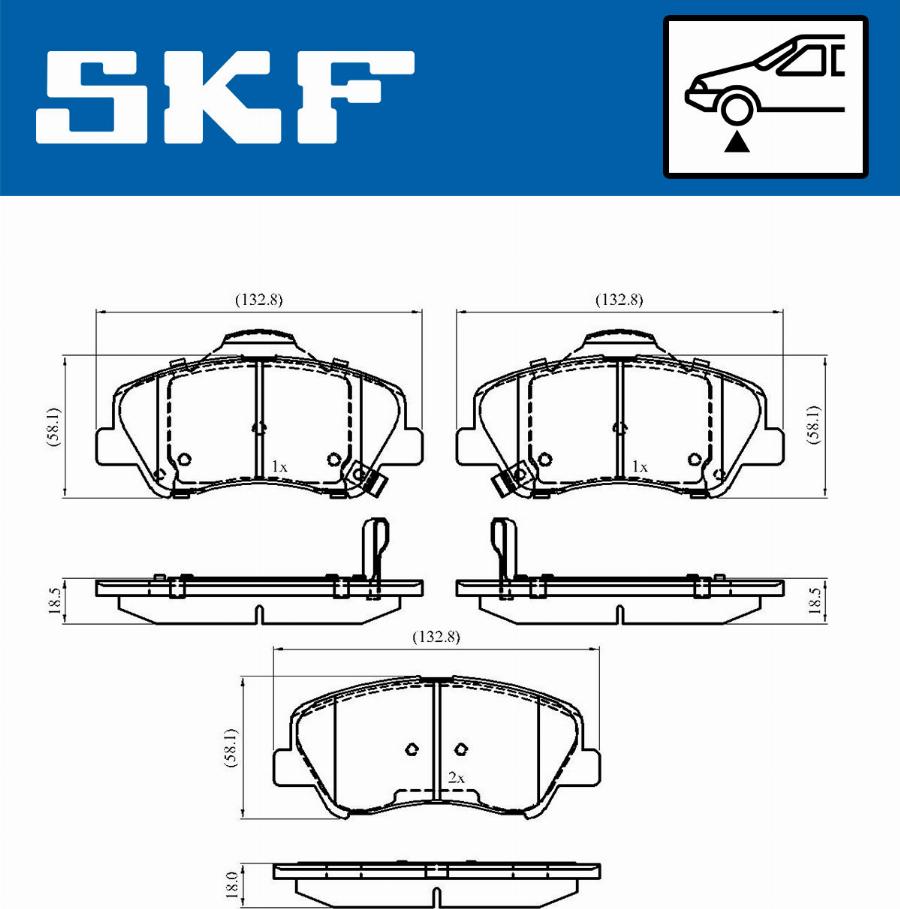 SKF VKBP 80268 A - Bremžu uzliku kompl., Disku bremzes www.autospares.lv