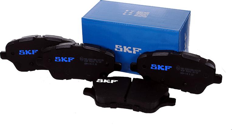 SKF VKBP 80202 - Bremžu uzliku kompl., Disku bremzes www.autospares.lv