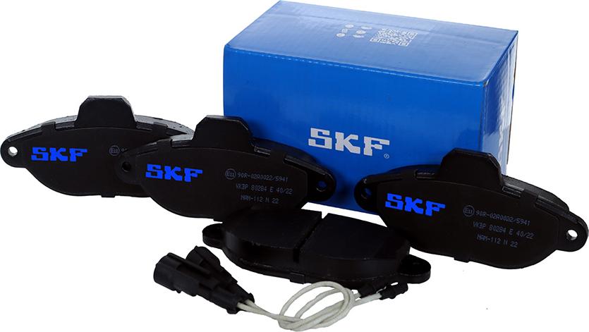 SKF VKBP 80284 E - Brake Pad Set, disc brake www.autospares.lv