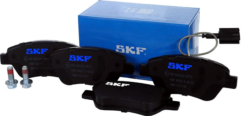 SKF VKBP 80227 E - Brake Pad Set, disc brake www.autospares.lv