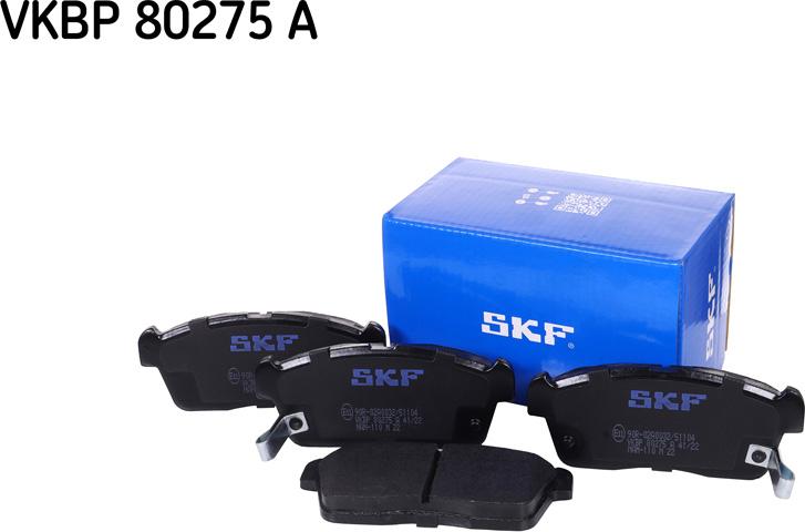 SKF VKBP 80275 A - Тормозные колодки, дисковые, комплект www.autospares.lv