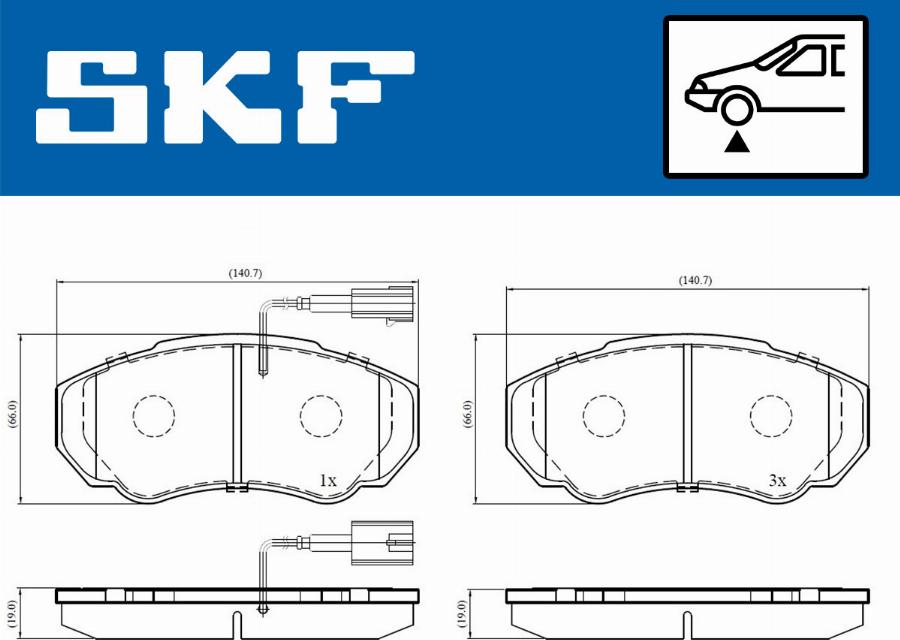 SKF VKBP 80273 E - Тормозные колодки, дисковые, комплект www.autospares.lv