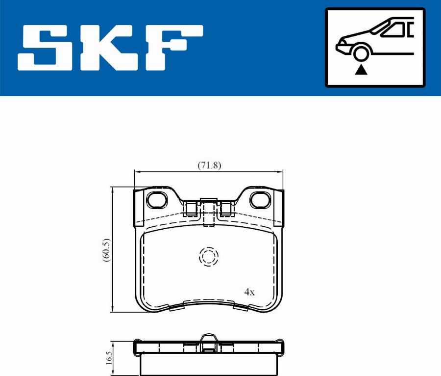 SKF VKBP 81013 - Bremžu uzliku kompl., Disku bremzes www.autospares.lv