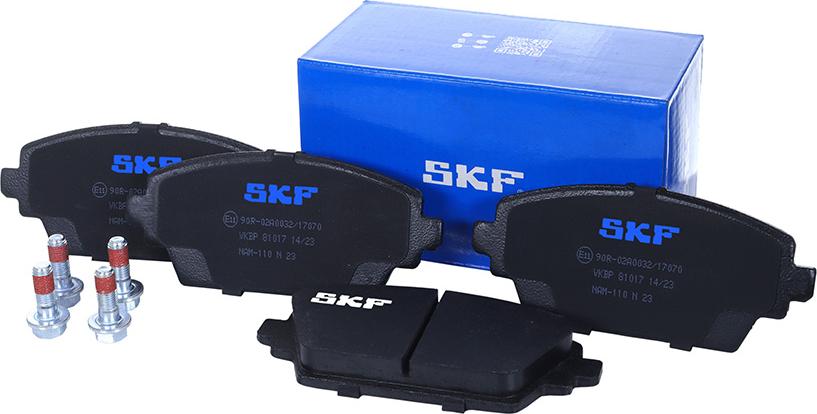 SKF VKBP 81017 - Bremžu uzliku kompl., Disku bremzes autospares.lv