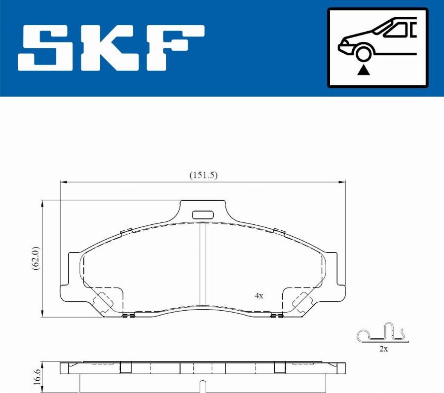 SKF VKBP 81084 A - Bremžu uzliku kompl., Disku bremzes autospares.lv