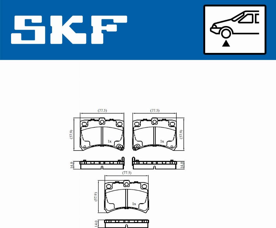 SKF VKBP 81125 A - Bremžu uzliku kompl., Disku bremzes www.autospares.lv