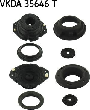 SKF VKDA 35646 T - Опора стойки амортизатора, подушка www.autospares.lv