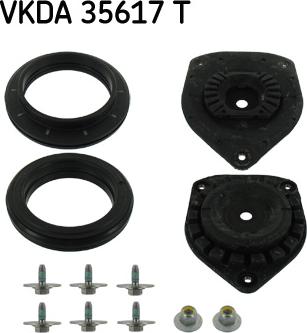 SKF VKDA 35617 T - Опора стойки амортизатора, подушка www.autospares.lv