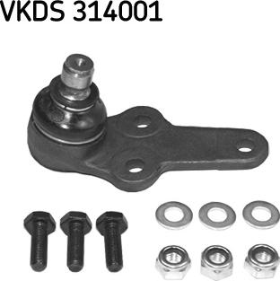 SKF VKDS 314001 - Balst / Virzošais šarnīrs www.autospares.lv