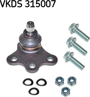 SKF VKDS 315007 - Balst / Virzošais šarnīrs www.autospares.lv