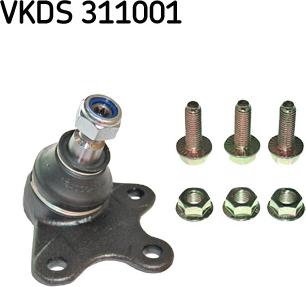 SKF VKDS 311001 - Шаровая опора, несущий / направляющий шарнир www.autospares.lv