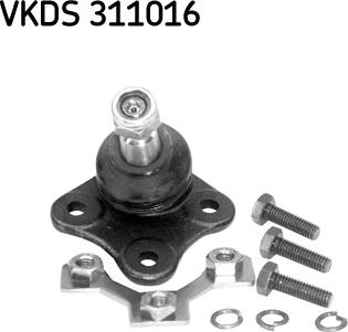 SKF VKDS 311016 - Шаровая опора, несущий / направляющий шарнир www.autospares.lv