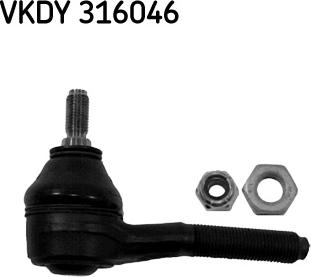 SKF VKDY 316046 - Stūres šķērsstiepņa uzgalis autospares.lv