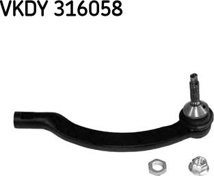 SKF VKDY 316058 - Stūres šķērsstiepņa uzgalis www.autospares.lv