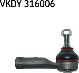 SKF VKDY 316006 - Stūres šķērsstiepņa uzgalis autospares.lv