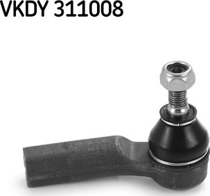 SKF VKDY 311008 - Stūres šķērsstiepņa uzgalis autospares.lv