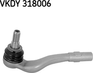 SKF VKDY 318006 - Наконечник рулевой тяги, шарнир www.autospares.lv