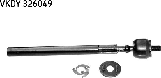 SKF VKDY 326049 - Aksiālais šarnīrs, Stūres šķērsstiepnis www.autospares.lv