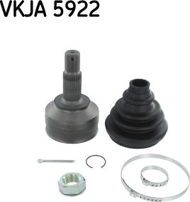 SKF VKJA 5922 - Šarnīru komplekts, Piedziņas vārpsta www.autospares.lv