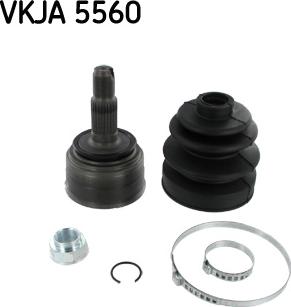 SKF VKJA 5560 - Šarnīru komplekts, Piedziņas vārpsta www.autospares.lv