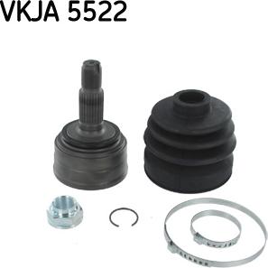 SKF VKJA 5522 - Šarnīru komplekts, Piedziņas vārpsta www.autospares.lv