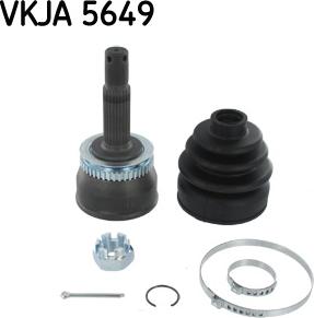 SKF VKJA 5649 - Šarnīru komplekts, Piedziņas vārpsta autospares.lv