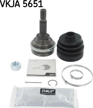 SKF VKJA 5651 - Šarnīru komplekts, Piedziņas vārpsta www.autospares.lv