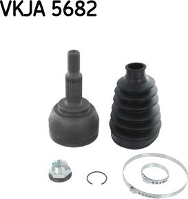 SKF VKJA 5682 - Šarnīru komplekts, Piedziņas vārpsta www.autospares.lv