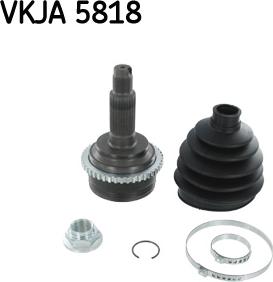 SKF VKJA 5818 - Šarnīru komplekts, Piedziņas vārpsta autospares.lv