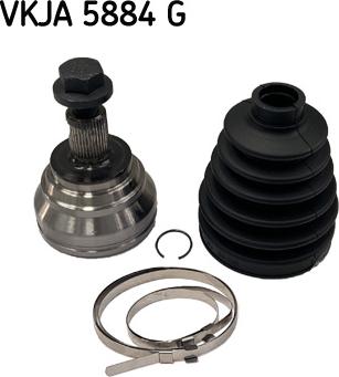 SKF VKJA 5884 G - Šarnīru komplekts, Piedziņas vārpsta autospares.lv