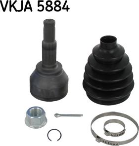 SKF VKJA 5884 - Šarnīru komplekts, Piedziņas vārpsta autospares.lv