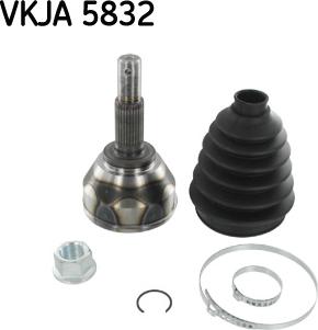 SKF VKJA 5832 - Šarnīru komplekts, Piedziņas vārpsta www.autospares.lv