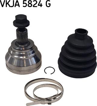 SKF VKJA 5824 G - Šarnīru komplekts, Piedziņas vārpsta www.autospares.lv