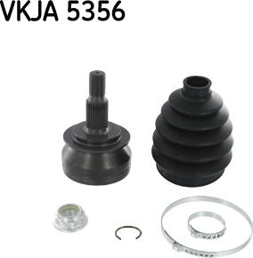 SKF VKJA 5356 - Šarnīru komplekts, Piedziņas vārpsta autospares.lv